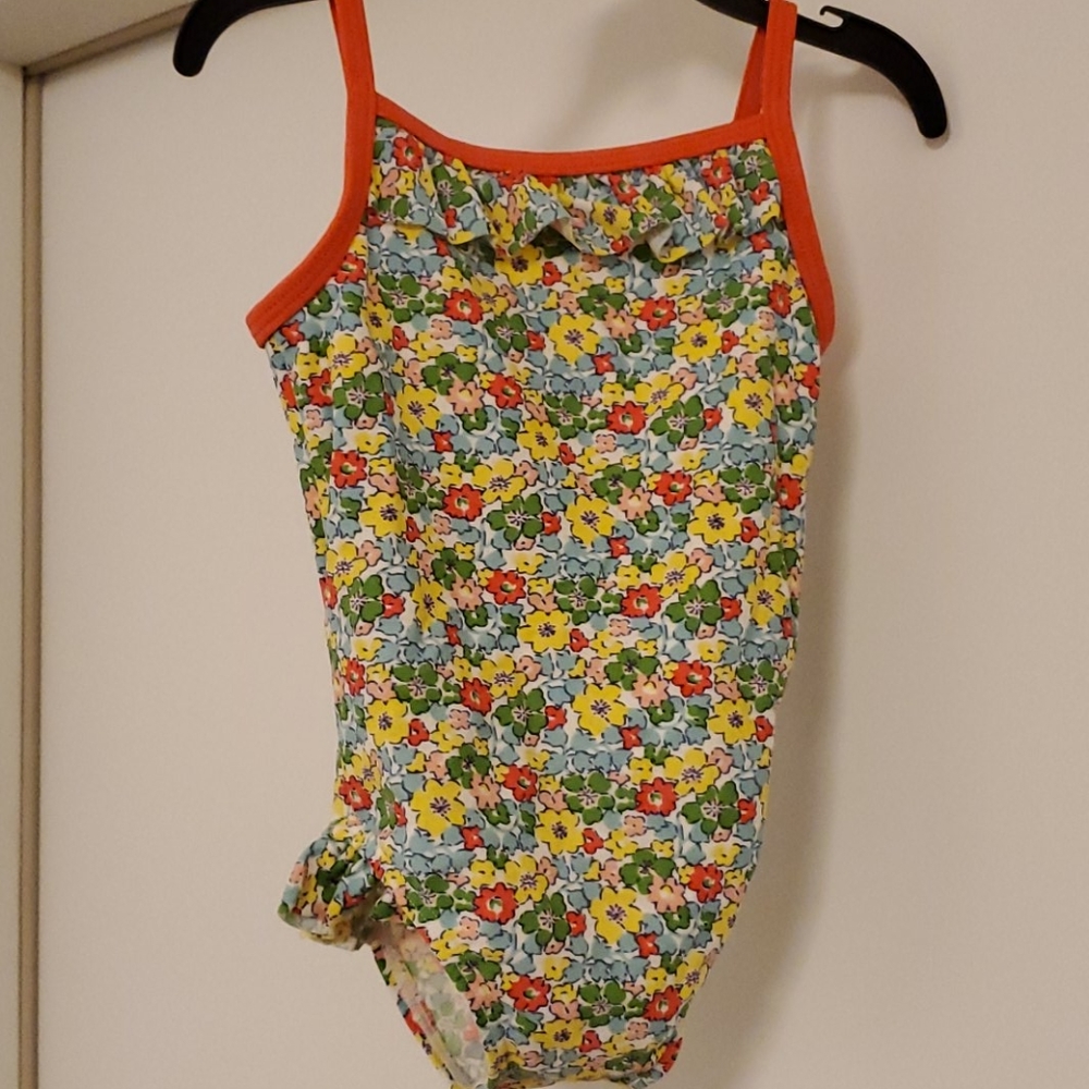 Baby boden swimsuit retro floral 6 12 mo